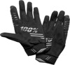 100% Men's R-Core Gloves - Black Small, ATV/Motocross/Off-Road