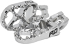 FLO Motorsports Pro Series Footpegs Chrome Honda Kawasaki - Chrome footpegs for Honda/Kawasaki MX bikes