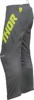 Thor Youth Sector Checker Pants Charcoal Gray/White/Acid Yellow 26 - Youth Racewear Pants Charcoal Gray/White/Acid Yellow