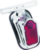 Bikers Choice Chrome Tombstone Tail Light 12V For 40-54 Big Twin Custom - Chrome tombstone tail light for 40-54 Big Twin