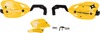 Fire Power 1 1/8 in. Closed Handguard Yellow - Yellow handguards for 1 1/8 in. handlebars