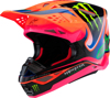 Alpinestars Supertech M10 Deegan MIPS Helmet 2XL Orange Fluo - MIPS motocross helmet in 2XL Orange Fluo/Purple/Pink