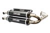 Dual Black Aluminum Full Exhaust - For 20-21 Polaris RZR Pro XP