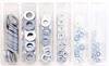 Bolt 120pc Flat Washer Assortment Kit Silver