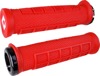 ODI Elite Pro v2.1 Lock-On Grips Black/Red Pair - Lock-on grips with ergonomic padding, Black/Red