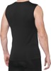 100% Men's Basecamp Sleeveless Base Layer Black Medium