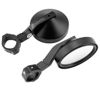 DragonFire SS Defender Side Mirrors Black Pair Fits 1.75-2 in. Cages