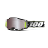 100% Armega Goggles RACR HiPER Silver Mirror Lens Adult Unisex - Premium off-road goggles with HiPER Silver Mirror lens