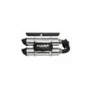 MBRP Power Tech 4 Dual Slip-On Exhaust Silver Fits 18-21 RZR XP 1000 RS1