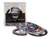 V3 Chain & Sprocket Kit Black RX Chain 520 15/47 Black Steel - For 99-00 Honda CBR600F4i