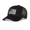 Alpinestars Flag Snapback Hat Black One Size Fits Most - Black snapback hat, one size fits most
