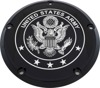 Custom Engraving 7 TC Derby Cover Army Black For Harley Davidson - Black Army derby cover For Harley Davidson models