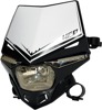 UFO Stealth Two-Piece Headlight System Universal Black - Universal fit headlight system with LEDs