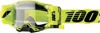 100% Armega Forecast Goggles Nuclear Citrus Clear Lens Adult - Clear roll-off goggles for off-road and motocross