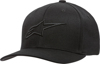 Alpinestars Ageless Curve Hat Black/Black LG/XL - Large/X-Large flex hat in black by Alpinestars