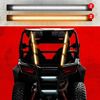 XKGLOW 12" Strobe Tube Light Set Blue/Red 4pc with Traffic Modes