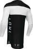 Thor Sportmode Strike Jersey Black/White Men's Small - Athletic fit off-road jersey, Black/White, Size S