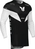 Thor Sportmode Strike Jersey Black/White Men's Small - Athletic fit off-road jersey, Black/White, Size S