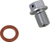 Moose Magnetic Drain Plug M12x1.50x15mm Silver Anodized Aluminum