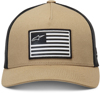 Alpinestars Flag Snapback Hat Sand/Black One Size - Sand/Black snapback hat by Alpinestars