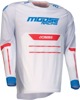 Moose Offroad Alpha One Jersey Blue White Red Men's Large - Men's Offroad Jersey Blue White Red Size Large