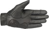 Crazy 8 Leather Motorcycle Gloves Black Large