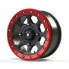 Bullite Ruler Wheel Gun Metal/Red 14x7 4/156 5+2 Beadlock - 14x7 Gun Metal/Red Wheel, 4/156, 5+2 offset