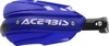 Acerbis Endurance X Handguards Blue/White Pair - Closed handguards with aluminum bar, Blue/White