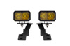 Diode Dynamics 2in LED Ditch Light Kit Yellow Pro Combo Fits 16-21 Tacoma