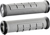 ODI Elite Flow v2.1 Lock-On Grips Gray Black Pair - Lock-on bicycle grips, gray/black, pair