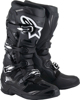 Alpinestars Tech 7 Off-Road Boots Black US Size 7 - Off-road riding boots in Black, US Size 7