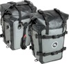 Giant Loop MotoTrekk Panniers 50L Gray/Black Pair - Waterproof 50L panniers, fits most racks