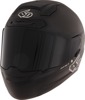 6D ATS-1R Solid Full Face Helmet Matte Black Large - Full face matte black helmet, size Large