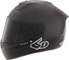 6D ATS-1R Solid Full Face Helmet Matte Black Large - Full face matte black helmet, size Large