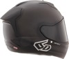 6D ATS-1R Solid Full Face Helmet Matte Black Large - Full face matte black helmet, size Large