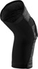 100% Ridecamp Knee Guards XL Gray Black Unisex - Lightweight knee guards for adult bicyclists