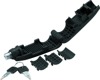 BikeMaster Bully Grip Lock Black Motorcycle Security Lock - High-visibility anti-theft grip lock, black