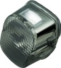 Bikers Choice Laydown Smoke Taillight with License Light Facing Up - For 2003-2017 Big Twin & XL Harley-Davidson models
