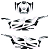 D'Cor Complete Graphic Kit White/Black/Silver For 14-17 Polaris RZR XP