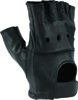 Kuryakyn Hollister Shorty Gloves Black XL Men's - Men's leather shorty gloves, black, XL