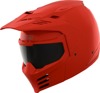 ICON Elsinore Monotype Helmet Red Matte 2XL - Modular helmet with MX Shield