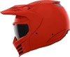 ICON Elsinore Monotype Helmet XL Matte Red - Modular helmet with fog-free shield
