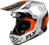Fly Racing Formula CP Slice Helmet Grey/Orange/Black 2X - ECE/DOT helmet in Grey/Orange/Black, size 2X