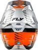 Fly Racing Formula CP Slice Helmet Grey/Orange/Black XS - ECE/DOT approved lightweight helmet