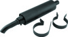 QuadBoss Universal Slip-On Muffler, Steel Black 350-600cc - Universal fit for 350-600cc ATVs