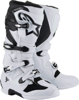 Alpinestars Tech 7 Boots White/Black US 9 - Off-road riding boots in White/Black, US size 9