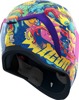 ICON Airform Scatterbrain MIPS Helmet 2XL Purple/Multi - MIPS full face helmet with Scatterbrain graphic