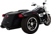 Vance & Hines Twin Slash Slip-On Mufflers Black For Harley Trike FLRT FLTRT
