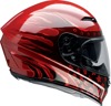 Z1R Jackal Patriot Helmet Gloss Red - Small - Full-face helmet with drop-down sun visor