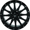 QuadBoss Wagon 20x7 4+3 4/137 Milled Wheel Black